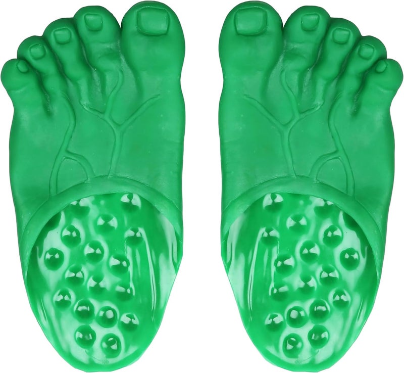 Chambom Funny Feet Slippers - Gag Gifts White Elephant Gifts Costumes Barefoot Slippers Novelty Plastic Costume Feet Toe Shoe Big Foot Realistic Christmas Costume Accessories - Image 1